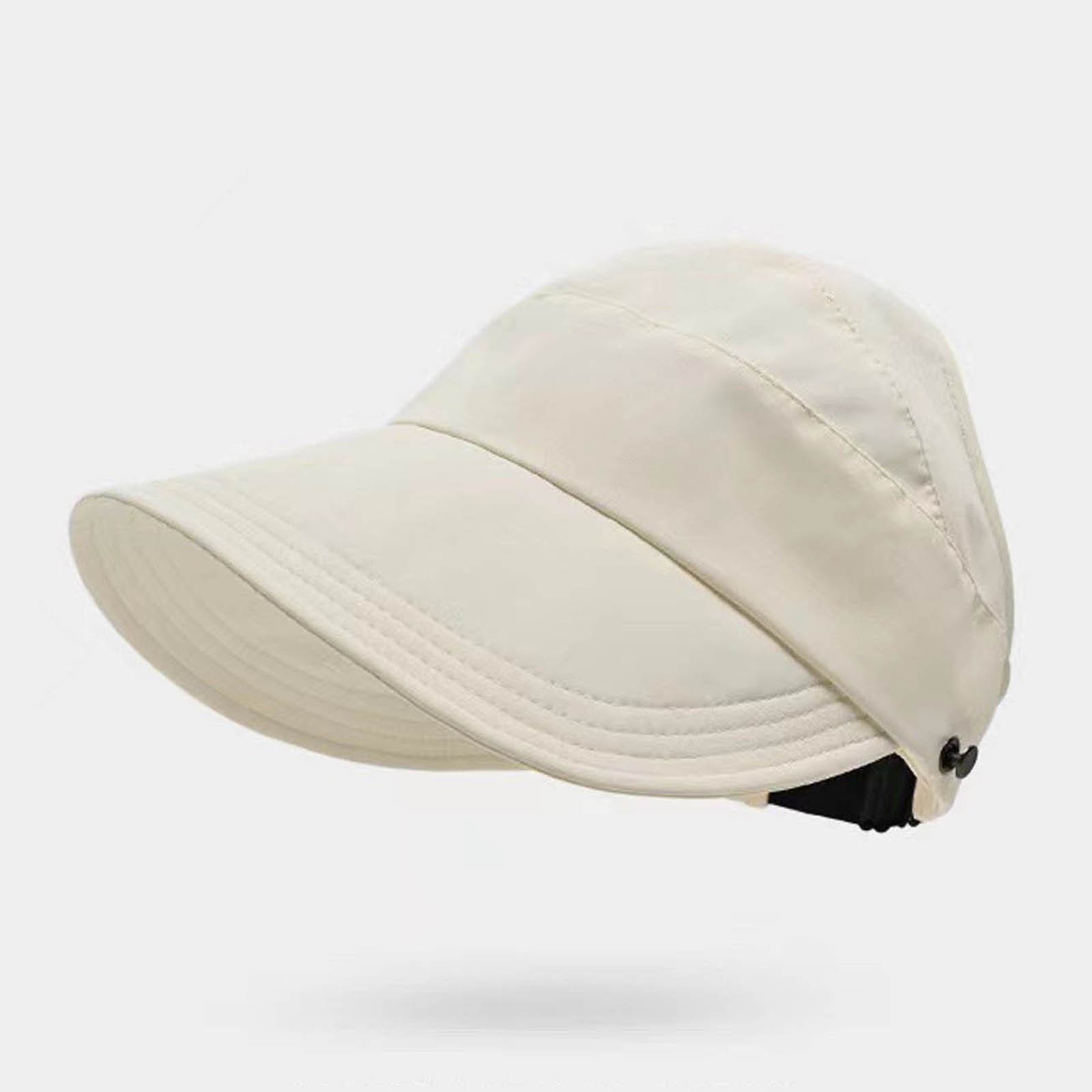thumbnail image 4 of Sombrero de sol con lazo para mujer - Diseño sin copa, poliéster, protección UV, talla única (56-59 cm), 4 of 5